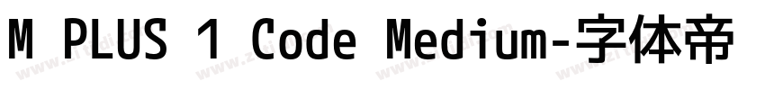 M PLUS 1 Code Medium字体转换
